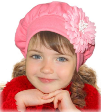 Детские головные уборы для девочек