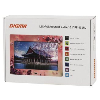 Цифровая фоторамка Digma PF-104FL White