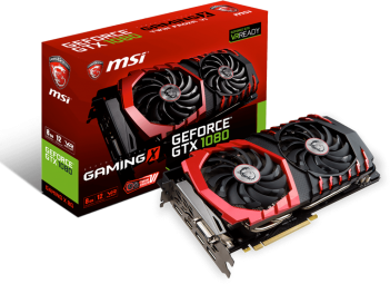 MSI GeForce GTX 1080 1708Mhz PCI-E 3.0 8192Mb 10108Mhz 256 bit DVI HDMI HDCP