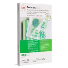 Пленка для ламинирования GBC А4 2x75 мкм глянцевая