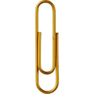 Скрепки Attache металлические золотистые 50 мм (50 штук в упаковке)