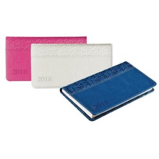 Еженедельник датированный на 2018 год InFolio Dolce Vita искусственная кожа A6 64 листа розовый (160x90 мм)