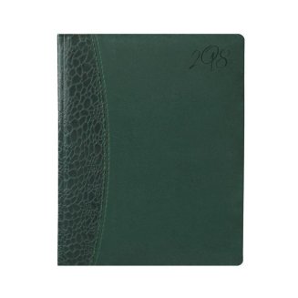 Еженедельник датированный на 2018 год Attache искусственная кожа А4 80 листов зеленый (215x265 мм)