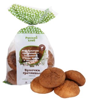 Булочки Русский хлеб гречневые 6 штук