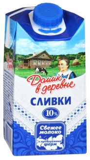 Сливки Домик в деревне 10% стерилизованные, 480г