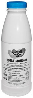 Молоко Lactica козье пастеризованное от 2,8% до 5%, 400г