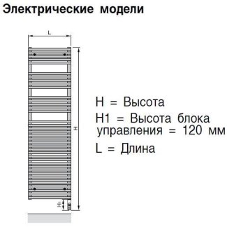 Электрический полотенцесушитель Zehnder Forma LFE-070-050/DD