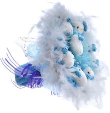 Букет из игрушек Toy Bouquet \"Котята\", цвет: голубой, 9 игрушек