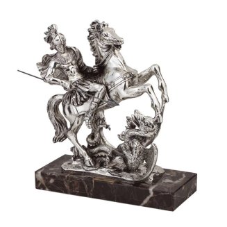 Скульптура посеребренная \"Георгий Победоносец\"