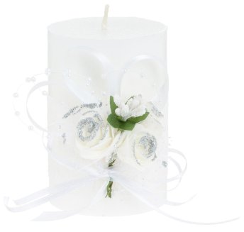 Свеча декоративная Win Max \"Свадебная\", 10 см