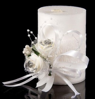 Свеча декоративная Win Max \"Свадебная\", 10 см