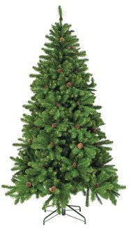 Ель искусственная Triumph Tree \"Императрица\", с шишками, высота 215 см