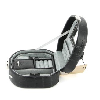 Шкатулка для украшений Jardin D'Ete PD8044, черная рептилия