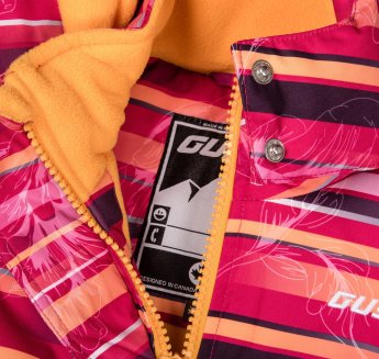 Комплект (куртка, полукомбинезон) GUSTI, розовый/желтый