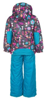 Комплект (куртка, брюки и шарф) DEUX PAR DEUX, мультицвет