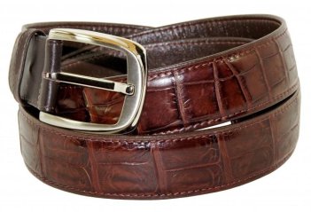 Ремень из кожи крокодила (живот)