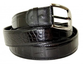Ремень из кожи крокодила (живот)