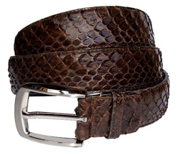 Разноцветные ремни из кожи питона