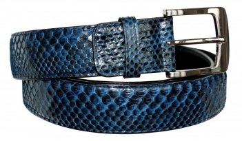 Разноцветные ремни из кожи питона