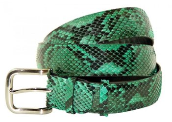 Разноцветные ремни из кожи питона
